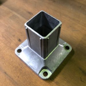 4 Hole Post Connector 50x50x1.6mm Mill Finish