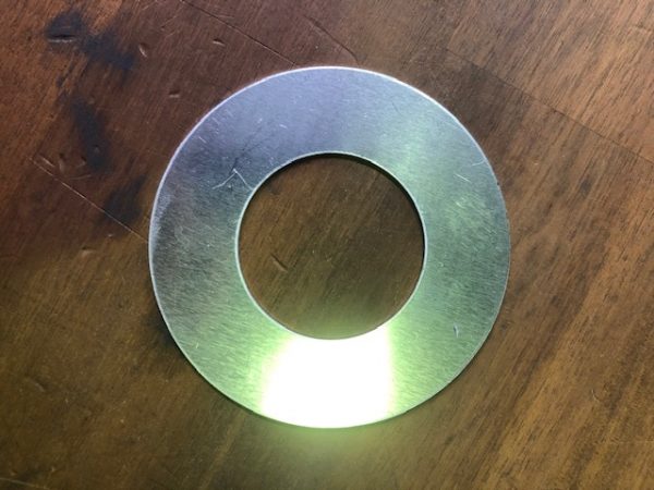 Aluminium Cover Plate 50mm Round 1mm thick