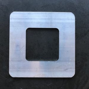 50mm Cover Plate with radiused corners