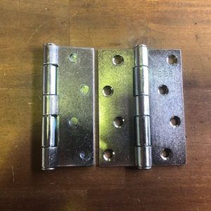 Zinc Plated Fixed Pin Butt Hinge 100x 75 x 2.5
