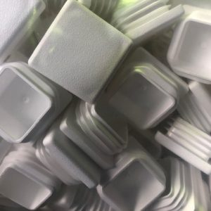 32 x 32mm Square White Plastic End Caps