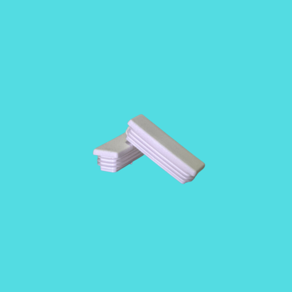 75x25mm Plastic End Cap - WHITE